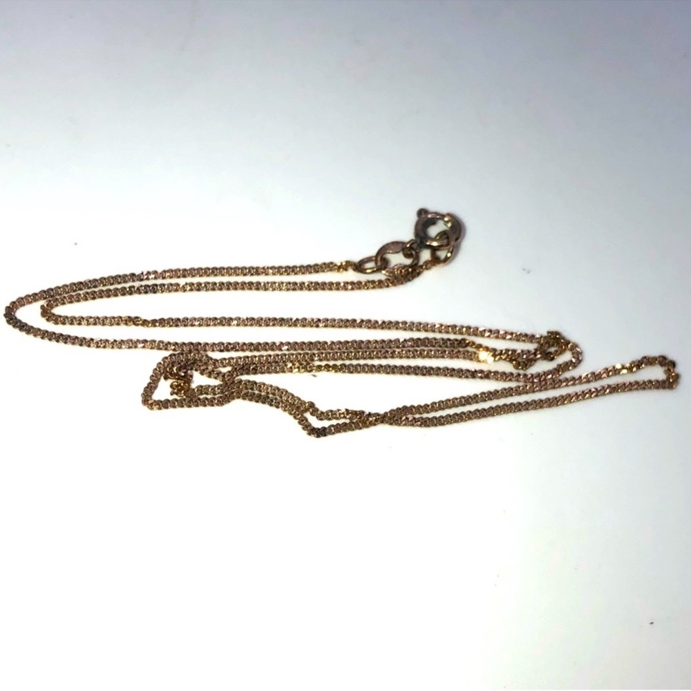 10k Yellow Gold Dainty Chain 16”